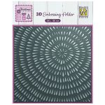 EF3D100 Nellie's Choice • 3D Embossing Folder-Background Striped Tree Rings 