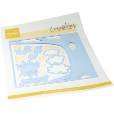 LR0876 Metal Die Marianne Design - Passepartout Tree