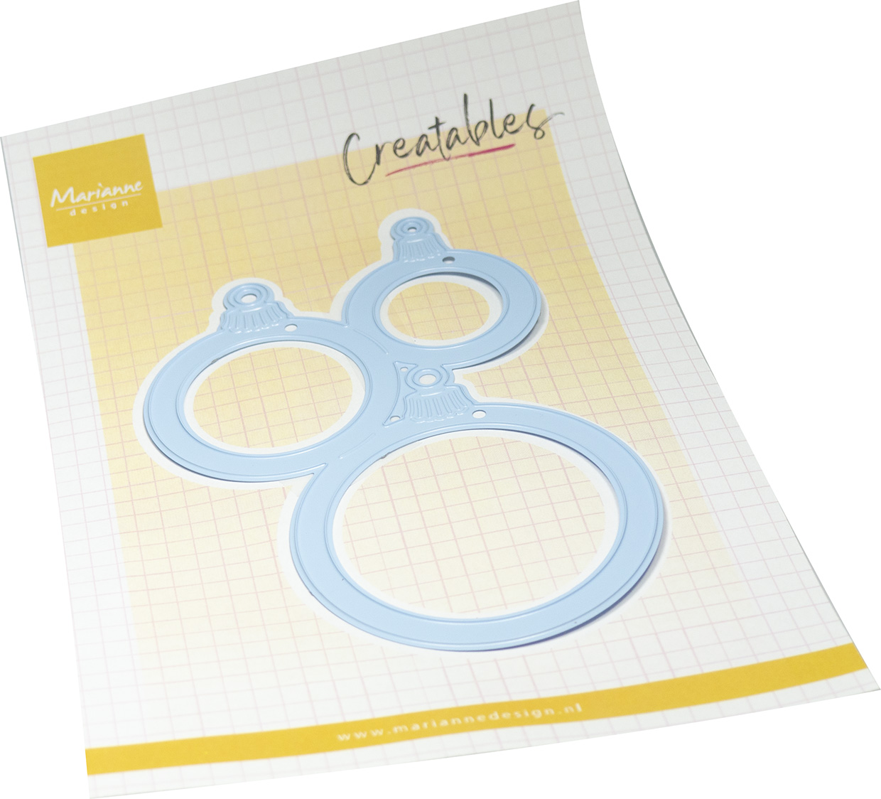 LR0877 Metal Die Marianne Design - Layout baubles