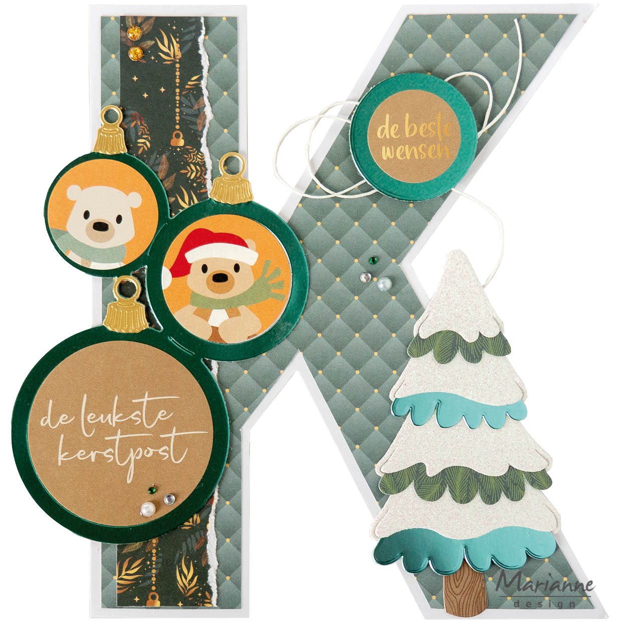 LR0877 Metal Die Marianne Design - Layout baubles