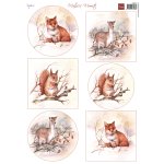 MB0221 one side paper - Marianne Design - Mattie's Mooiste - Forest Animals