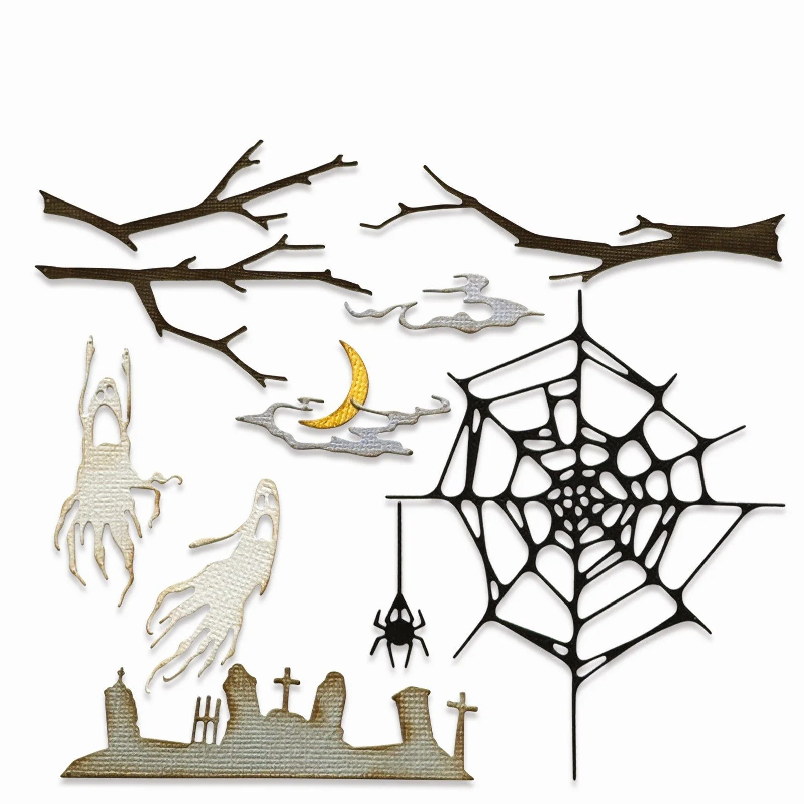 666684 Wykrojnik Sizzix • Tim Holtz Thinlits Die Vault Fright Night 11pcs