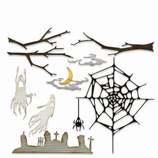 666684 Wykrojnik Sizzix • Tim Holtz Thinlits Die Vault Fright Night 11pcs