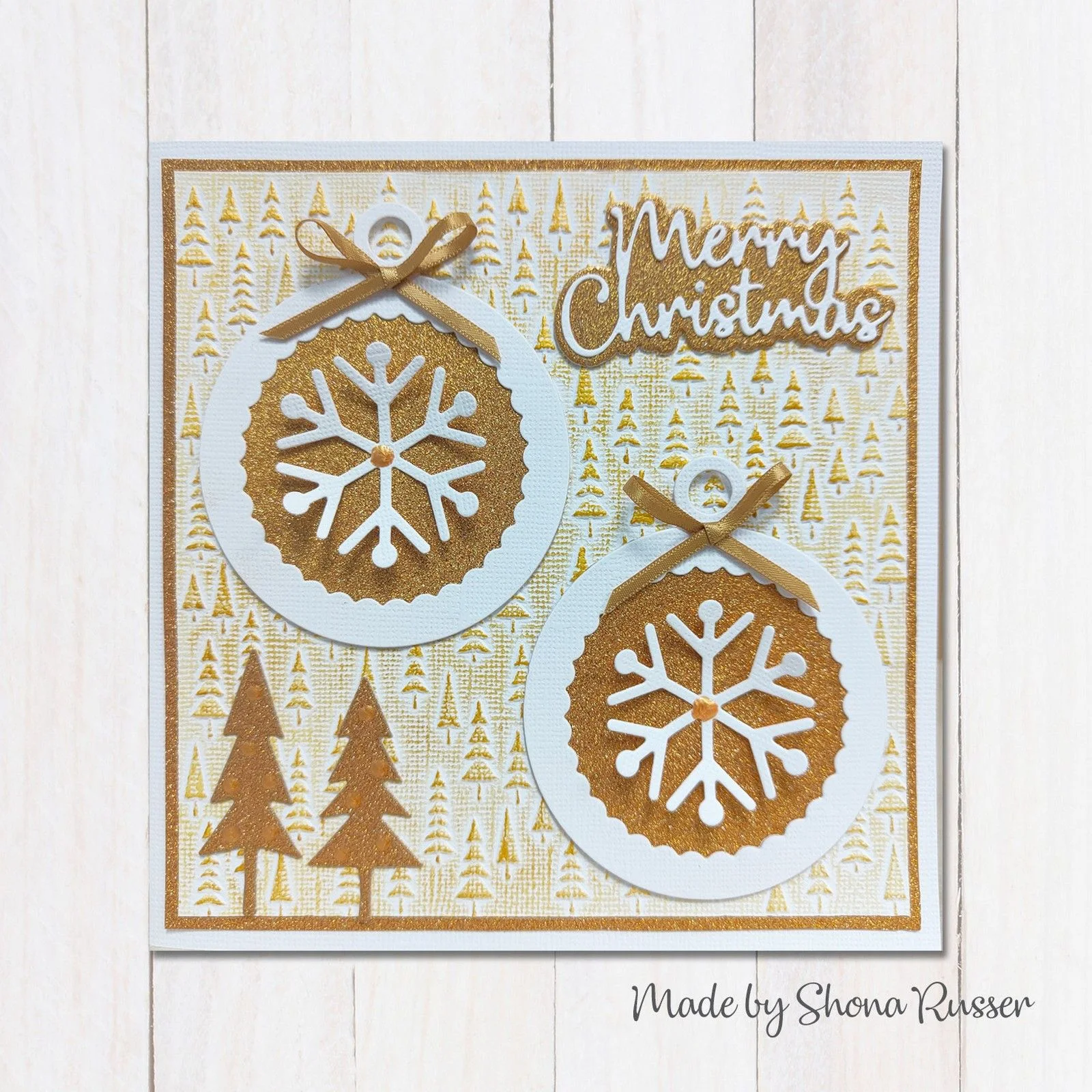 EF3D076 Nellie's Choice • 3D Embossing Folder -Background Christmas Trees