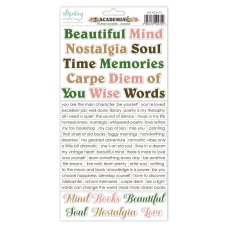 MT-ACA-13   * PRE SALE * ACADEMIA  - Paper stickers - elements ENG - MINTAY