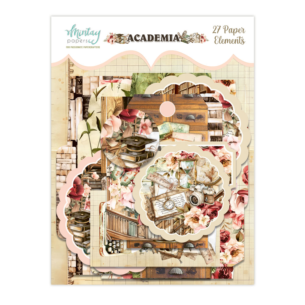 MT-ACA-LSCE ACADEMIA * PRE SALE * Paper Envelopes and Tags - MINTAY - die cuts