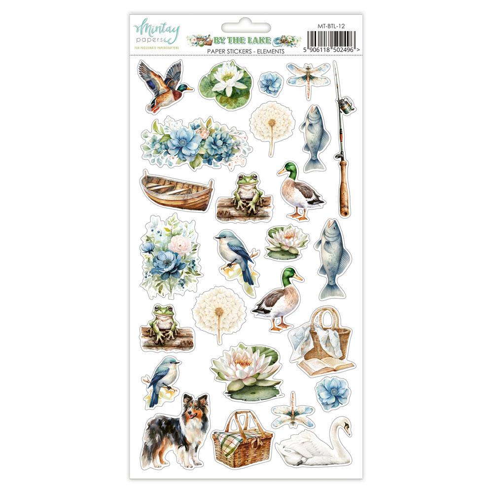 MT-BTL-12 BY THE LAKE- Paper stickers - elements - MINTAY