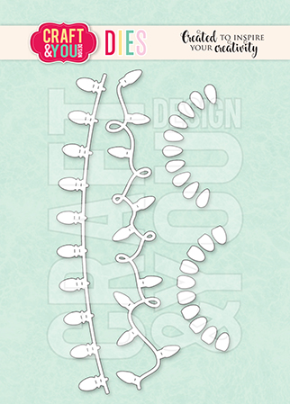 CW312 Cutting Die -Christmas Lights- Craft&You Design