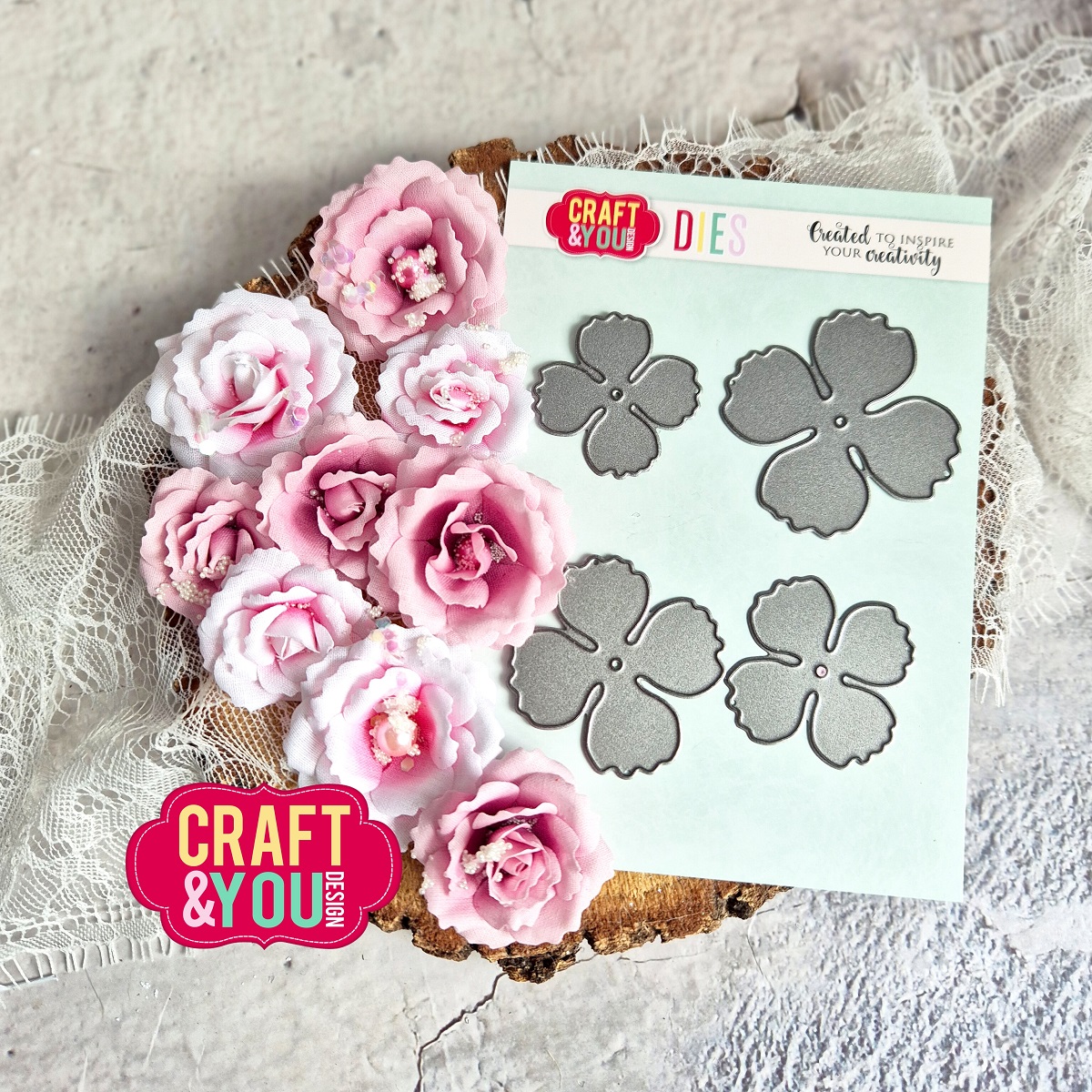 CW319 Cutting Die -Magda's Rose - Craft&You Design