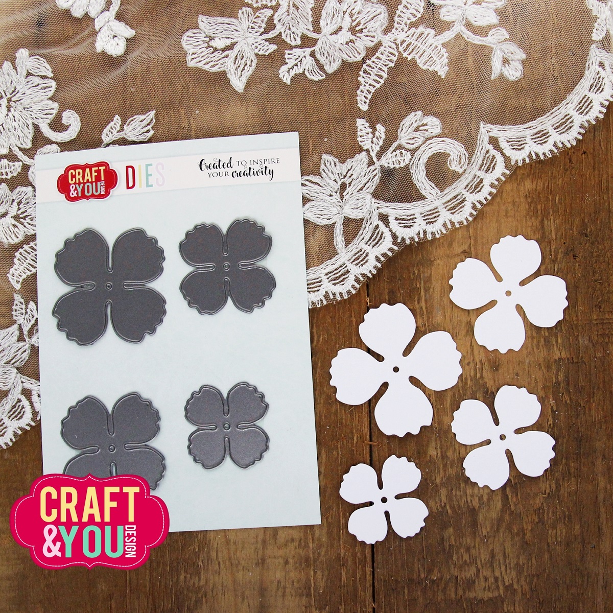 CW319 Cutting Die -Magda's Rose - Craft&You Design