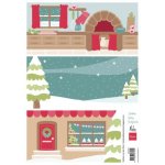 AK0096 one side paper - Marianne Design - Christmas Bakery Backgrounds by Marleen