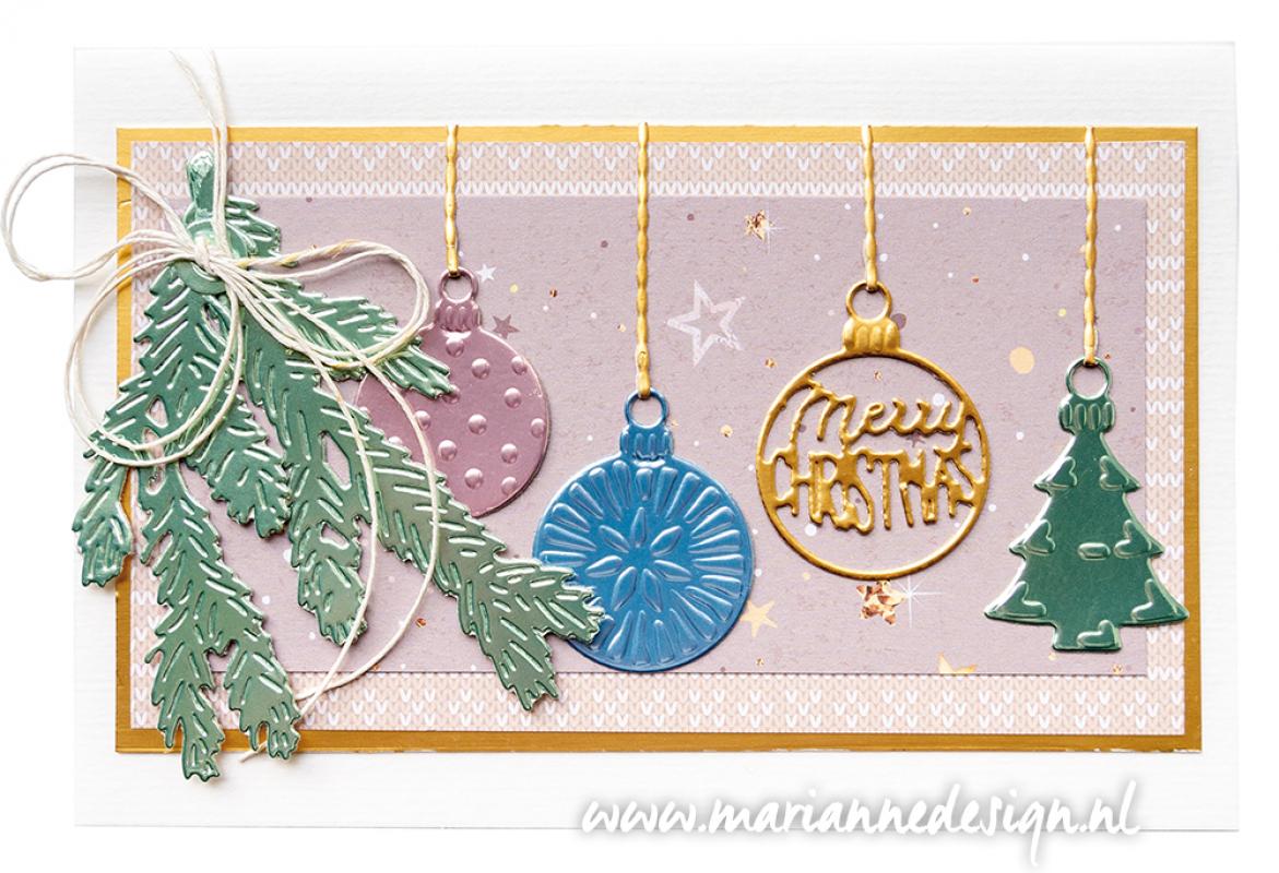LR0683 Metal Die Marianne Design Creatables -Pine Branch set-