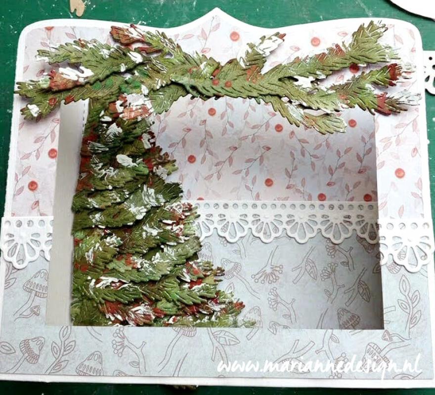 LR0683 Metal Die Marianne Design Creatables -Pine Branch set-
