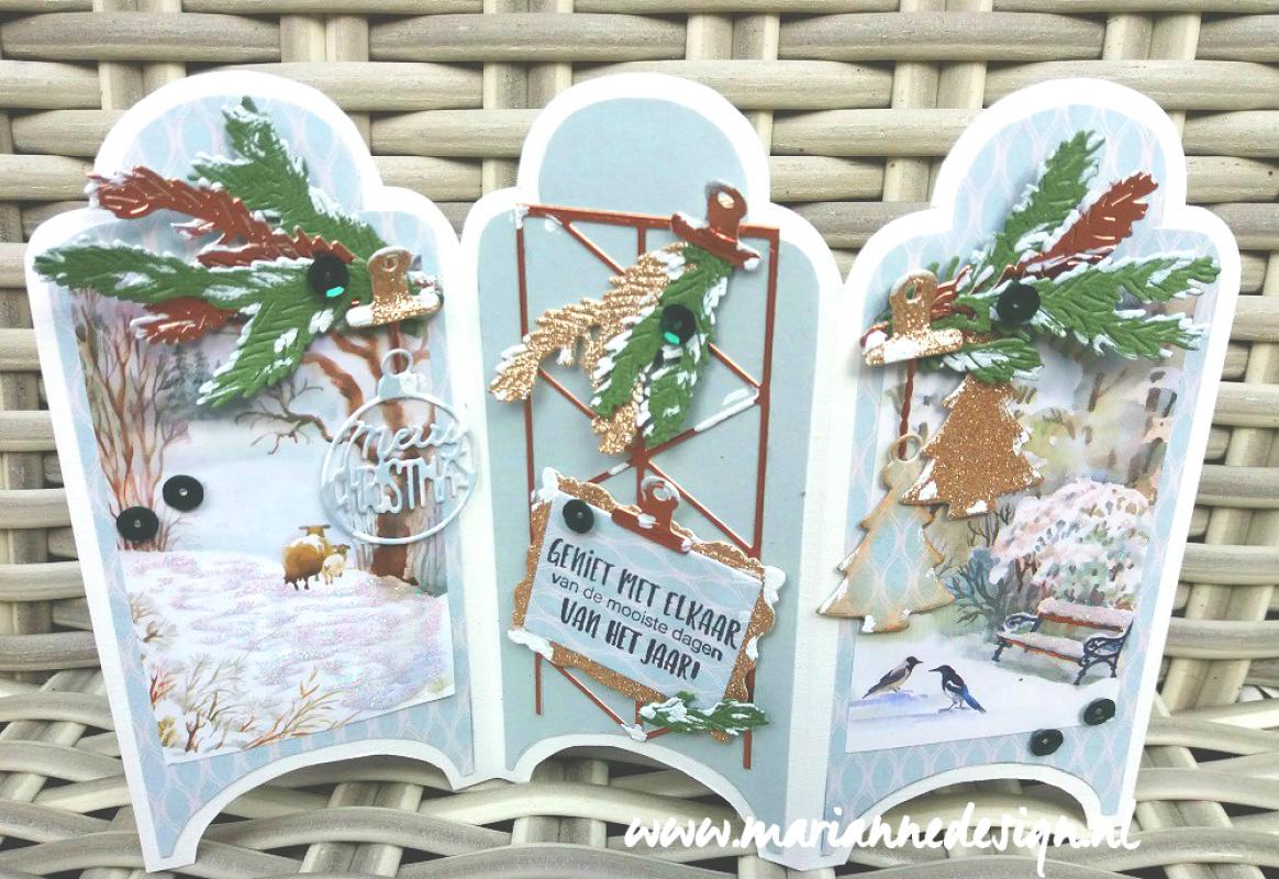 LR0683 Metal Die Marianne Design Creatables -Pine Branch set-