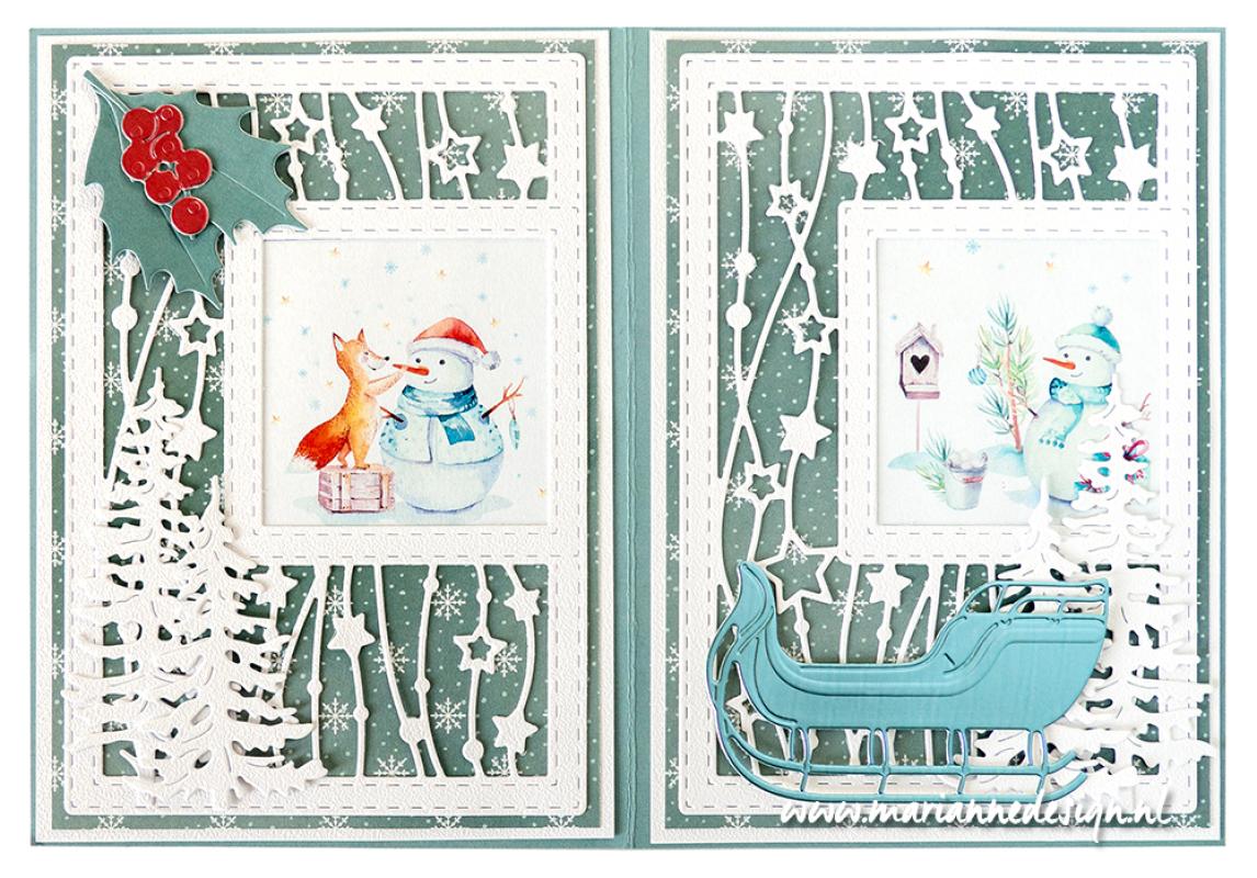 VK9615 one side paper A4 Marianne Design -Minis-Merry animals
