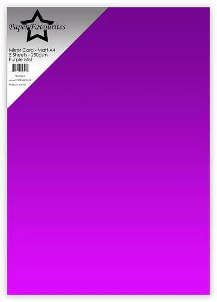 PFSS013 Paper Favourites Mirror Card Mat Purple Mist