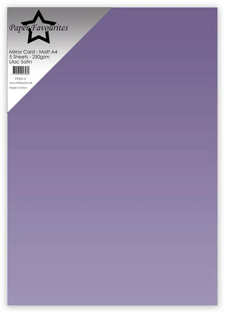 PFSS014 Paper Favourites Mirror Card Mat Lilac Satin