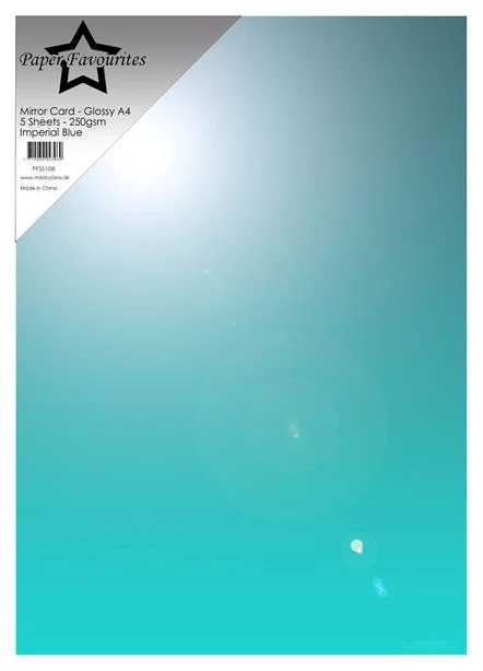 PFSS108 Paper Favourites Mirror Card Glossy Imperial Blue