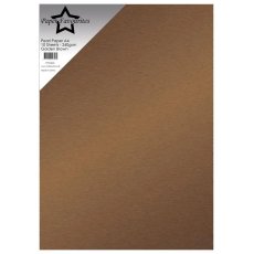 PFSS406 Paper Favourites Pearl Paper Golden Brown