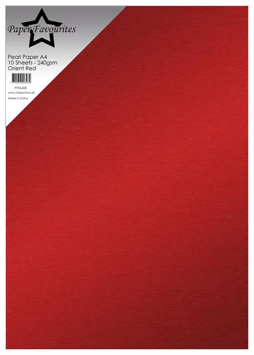 PFSS408 Paper Favourites Pearl Paper Orient Red