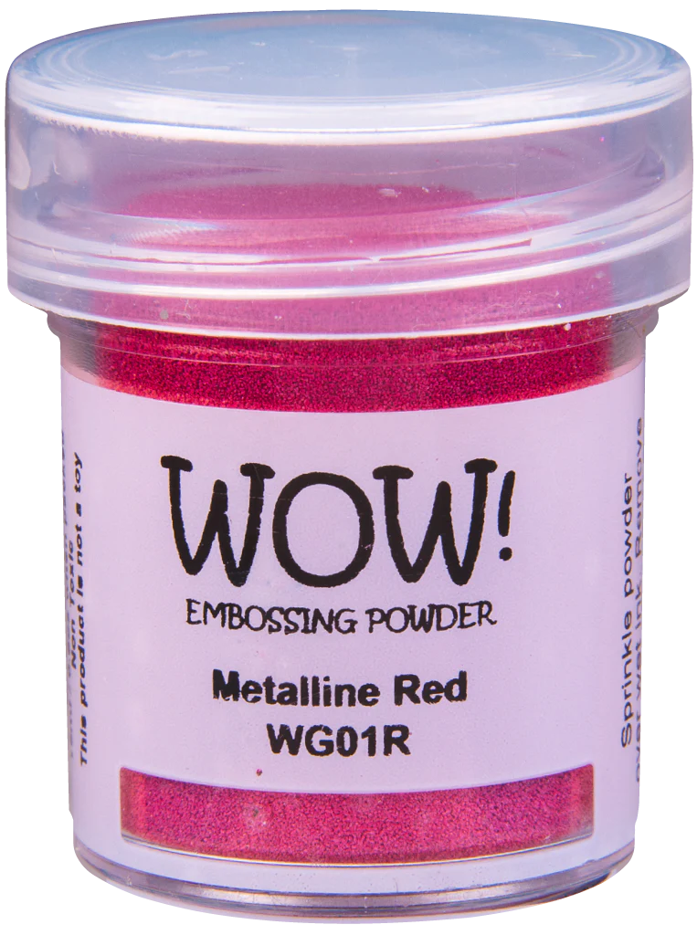 WG01R WOW! Embossing Powder Metallines - Red Metalline - Regular