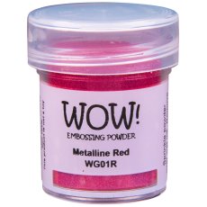 WG01R WOW! Embossing Powder Metallines - Red Metalline - Regular