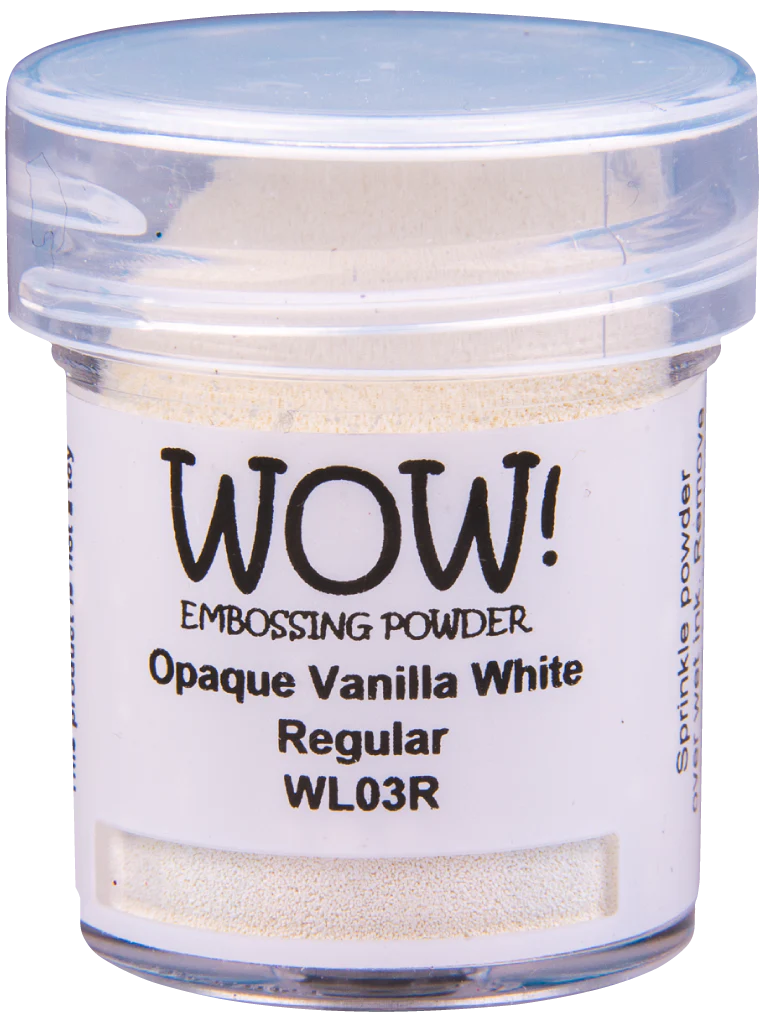 WL03R Embossing Powder Opaque Whites - Vanilla White - Regular