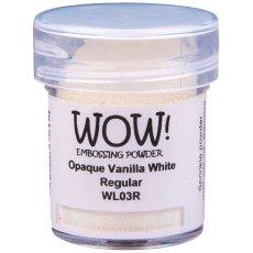WL03R Embossing Powder Opaque Whites - Vanilla White - Regular