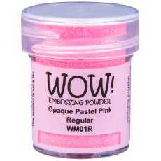 WM01R Embossing Powder  Opaque Pastel Colours - Pastel Pink - Regular