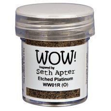 WW01R  Embossing Powder Mixed Media - Etched Platinum - Regular