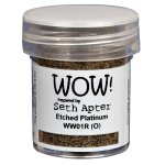 WW01R Embossing Powder Mixed Media - Etched Platinum - Regular