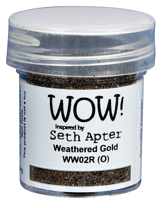 WW02R Embossing Powder Mixed Media - Weathered Gold - Regular