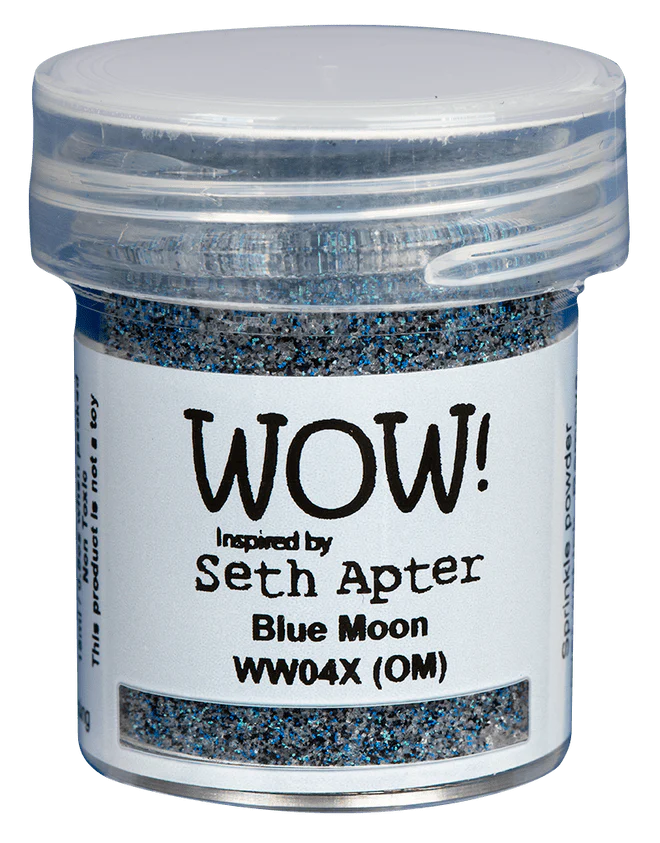 WW04X Embossing Powder Mixed Media -Blue Moon