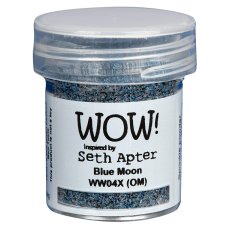 WW04X  Embossing Powder Mixed Media -Blue Moon
