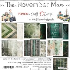 CC-F37-NM-07 THE NOVEMBER MAN a set of papers 20,3x20,3cm
