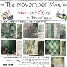 CC-F37-NM-08 THE NOVEMBER MAN  - a set of papers 20,3x20,3cm 