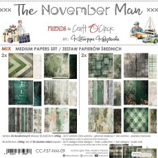 CC-F37-NM-09 THE NOVEMBER MAN -- a set of papers 20,3x20,3cm - MIX 