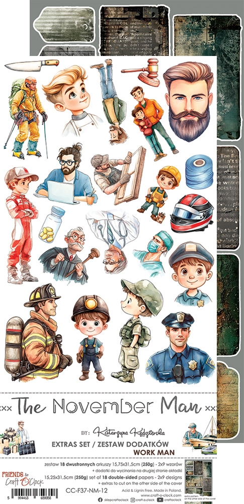 CC-F37-NM-12 THE NOVEMBER MAN - EXTRAS set - WORK MAN