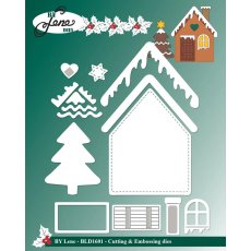 BLD1601 Dies By Lene-"Gingerbread House"