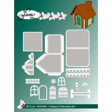 BLD1602 Dies By Lene-"Gingerbread House 3D"
