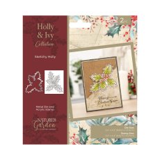NG-HAI-STD-SKHO Holly & Ivy Stamp & Die Sketchy Holly