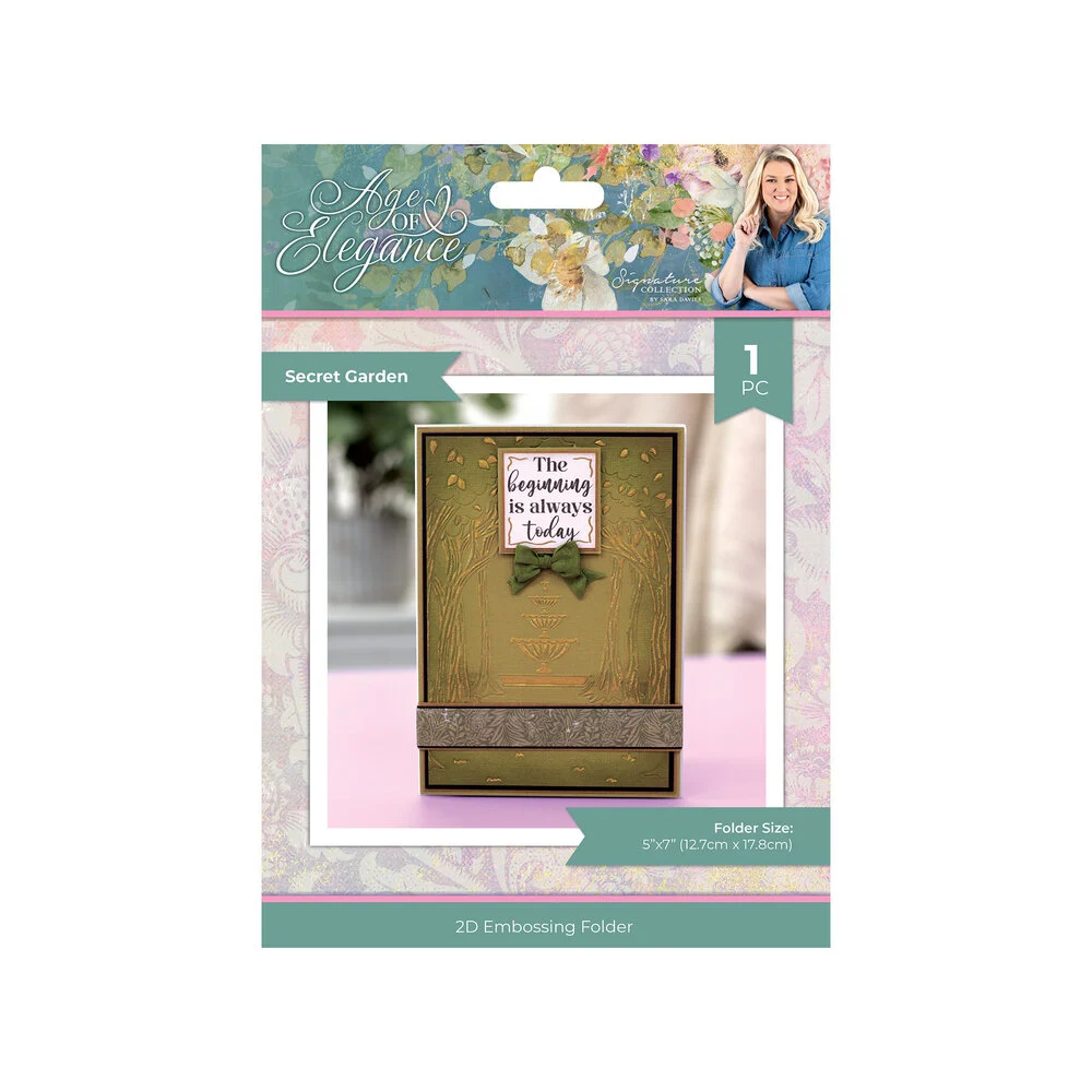SS-AOE-EF5-SEGA Age of Elegance 2D Embossing Folders Secret Garden