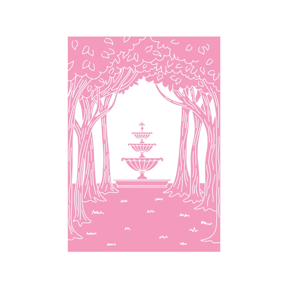SS-AOE-EF5-SEGA Age of Elegance 2D Embossing Folders Secret Garden