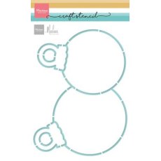 PS8173 Marianne Design - Mask stencil - Christmas Ornaments by Marleen