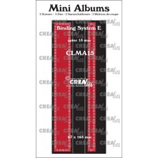 CLMA15 Crealies •Mini Albums Binding System E (spine 15 mm)