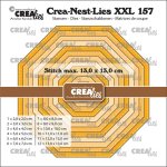 CLNESTXXL157 Crealies • Crea-Nest-Lies XXL Octagon With Stitch