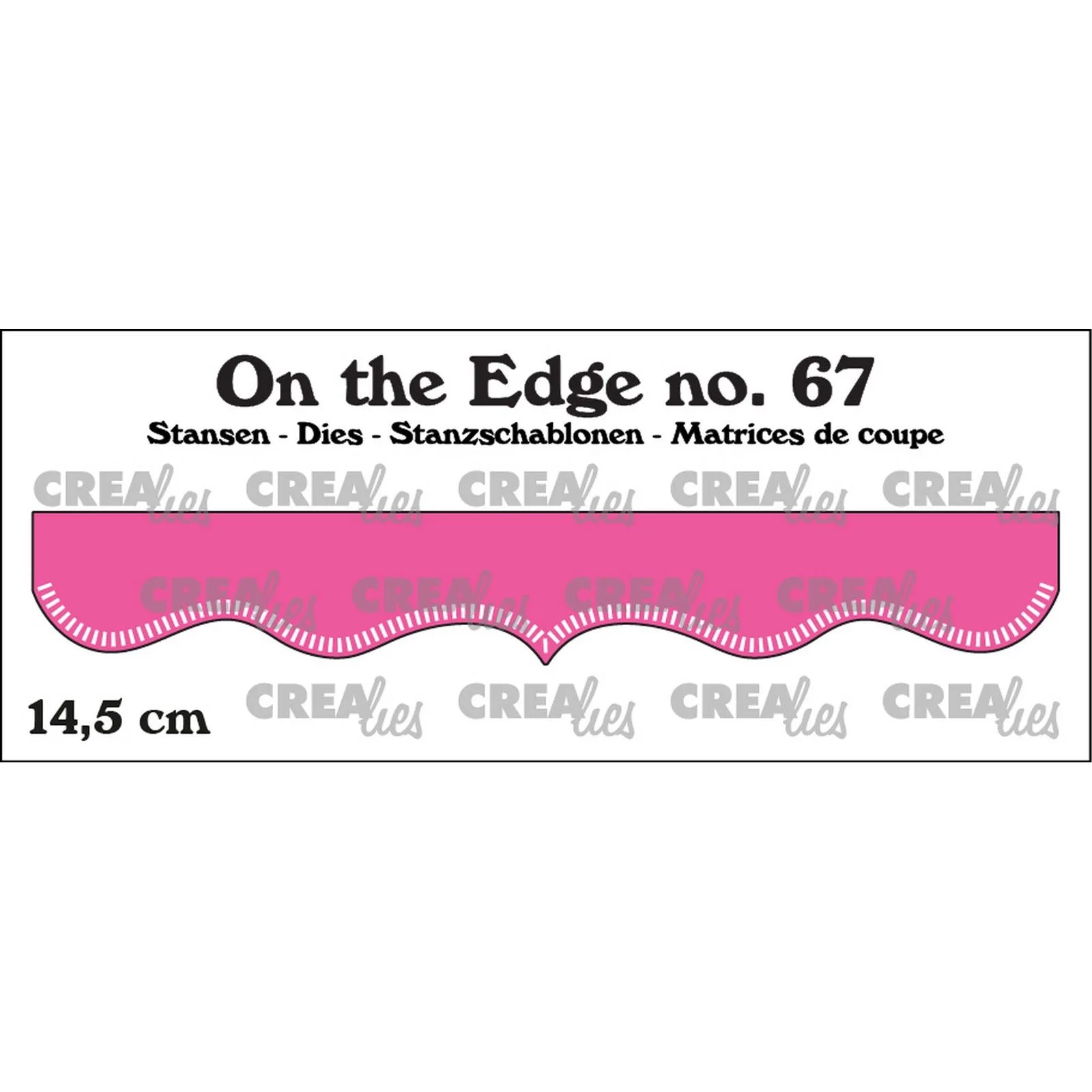 CLOTE67 Crealies • On The Edge Die No.67 with Little Stripes