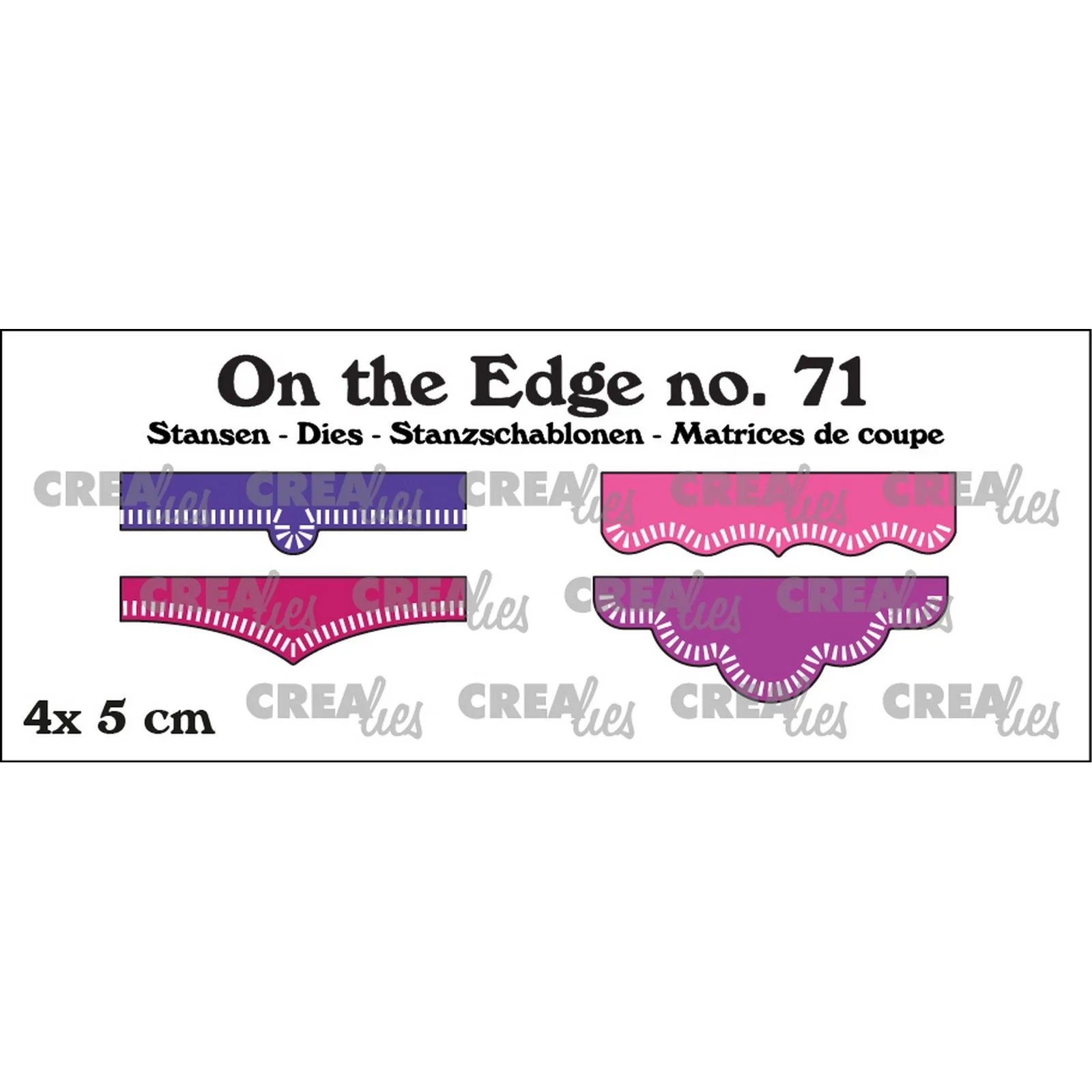 CLOTE71 Crealies • On The Edge Die No.71 with Little Stripes