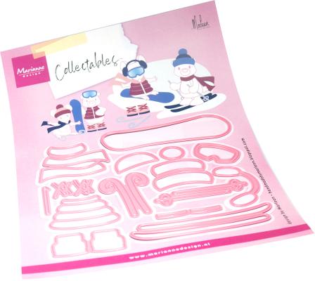 COL1558 Dies Marianne Design Collectables -Winter sports accessories by Marleen