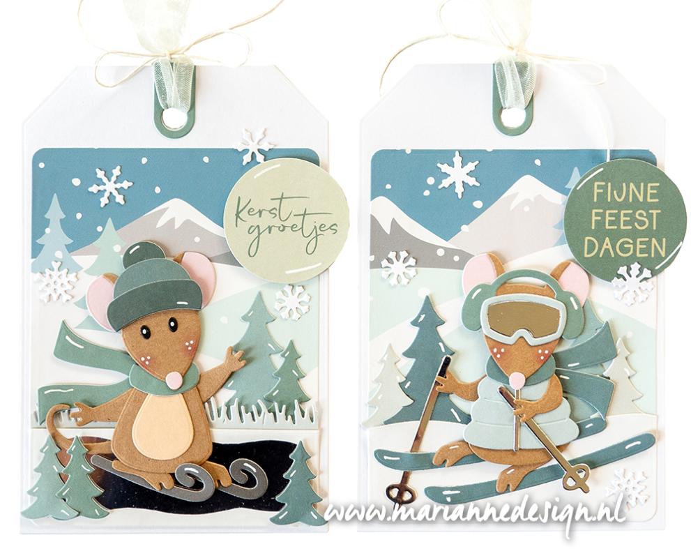 COL1558 Dies Marianne Design Collectables -Winter sports accessories by Marleen
